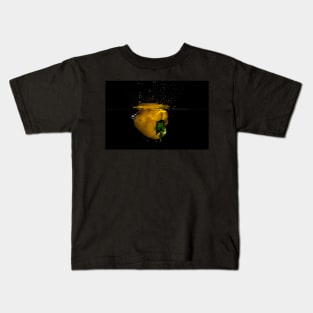 Yellow Pepper Splash Kids T-Shirt